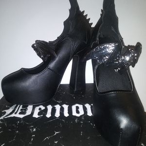 COPY - Demonia "Demon Hunter Mary Jane Heels" Black US 6/UK 3